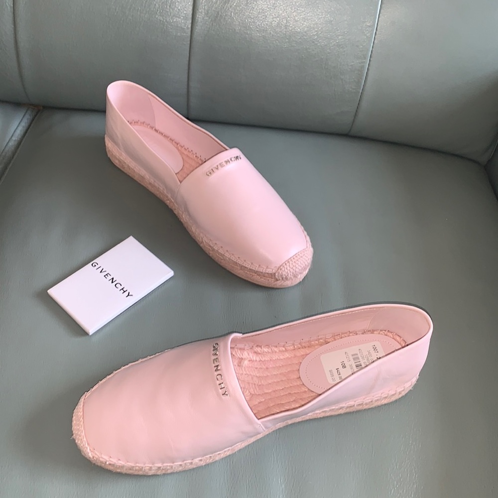 Givenchy Lambskin Logo Loafer Espadrilles